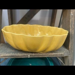 Cookson pottery Planter mustard yellow